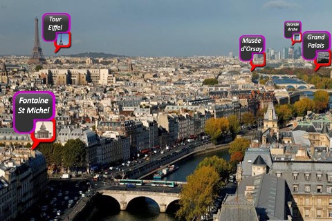 Toit de Paris - Vue touristique en réalité augmentée de Paris screenshot 2