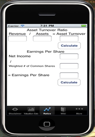 Financial Ratio App screenshot 2