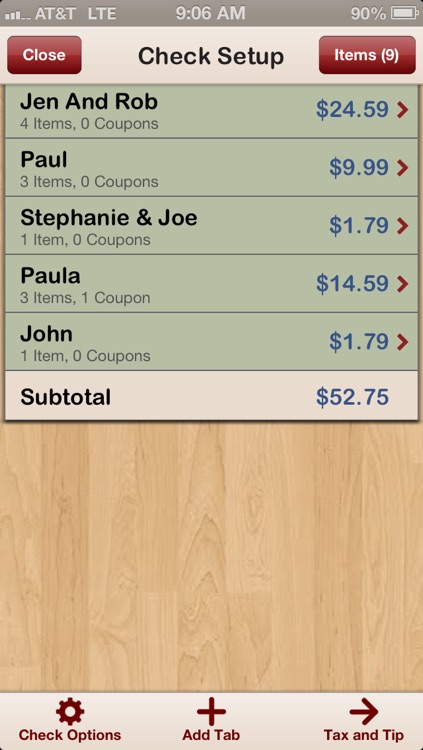 Separate Checks with QuickSplit - The Best Check Splitter / Tip Calculator...Period