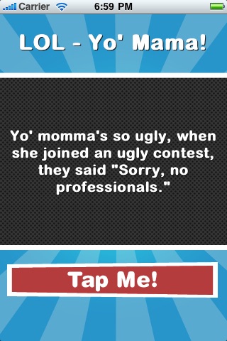 LOL - Yo' Mama! iPhone App