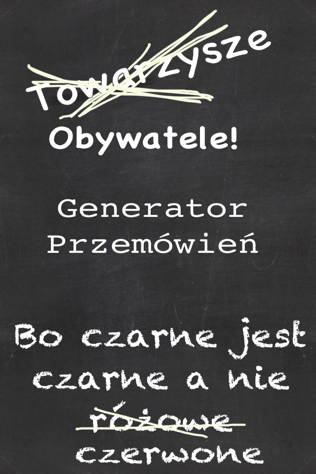 Generator Przemówień! Pomoc dla polityka, działacza, posła… screenshot 2