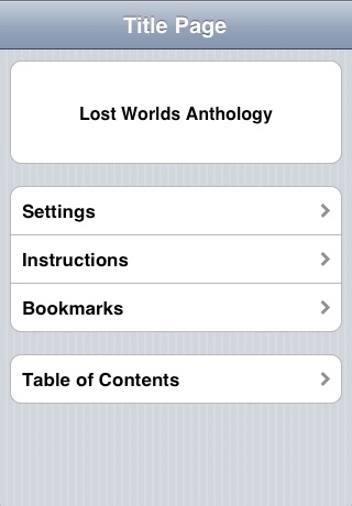 Tales of Lost Worlds:  An Anthology