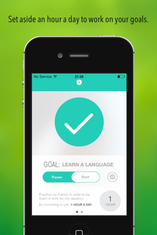 OneHourADay App - End task timer to help achieve your goals in just one hour a day. screenshot 2