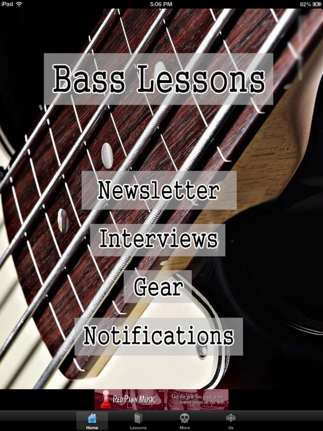 Bass Lessons iPad version