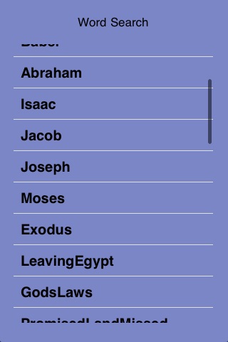 Bible Stories Word Search Old Testament Lite screenshot 2