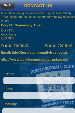 Bury FC Community Trust screenshot 3