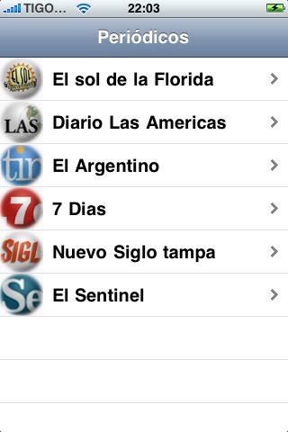 Periodicos Florida screenshot 3
