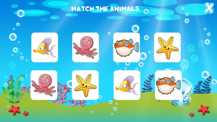 Marine Animals Toddler Preschool - Educational Fish Games for Kids Free screenshot-3