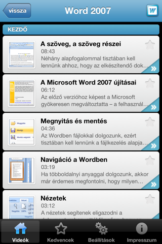 Tudástár - Office 2007-hez - Kezdő screenshot 2