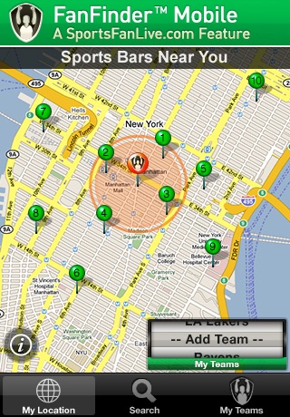 FanFinder - Sports Bar Locator screenshot 2