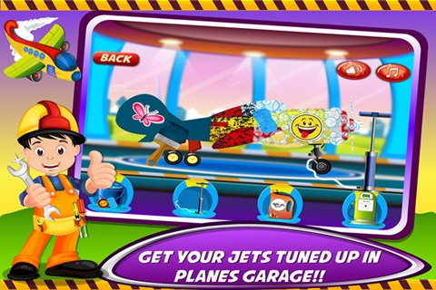 Little Plane Wash & Garage –Clean & Paint Aircrafts Fun kids Work shop screenshot 2