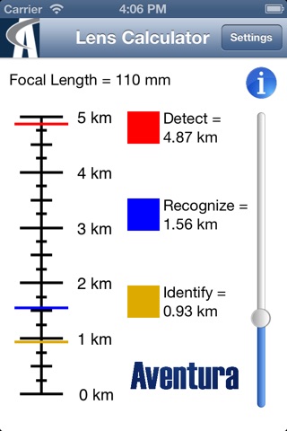 Aventura Lens Calculator screenshot 2