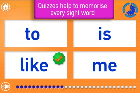 KIDDY SIGHT WORDS BRITISH ENGLISH: reading game for kids screenshot 4