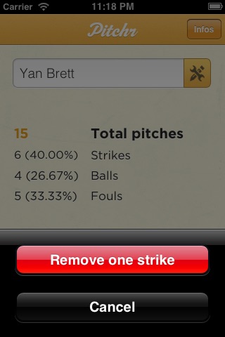 Pitchr - Easiest pitch counter screenshot 3