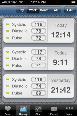 BP Logs - Blood pressure tracking screenshot 3