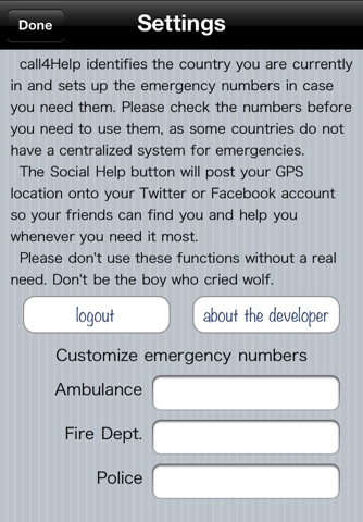 call4help - a lifesaving app screenshot 2