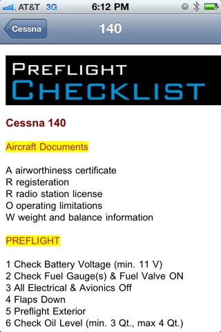 Cessna Checklist screenshot 3
