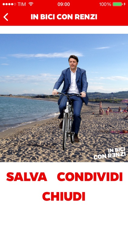 In bici con Renzi