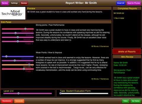 Student Report Writer screenshot 4