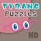 Tyrano Puzzles est un jeu destiné aux enfants entre 4 et 7 ans, disponible sur iPad