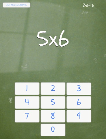 Times tables game screenshot 2