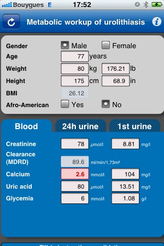 CalcuLithiase screenshot 2