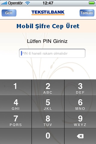 Mobil Şifre screenshot 2