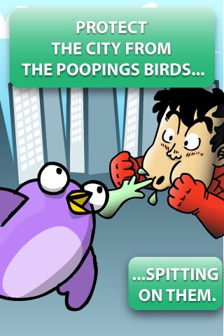 Spitter Man Vs The Pooping Birds screenshot 2