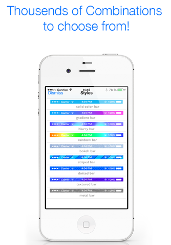 Colors Unleashed - Status Bar Designer screenshot 3