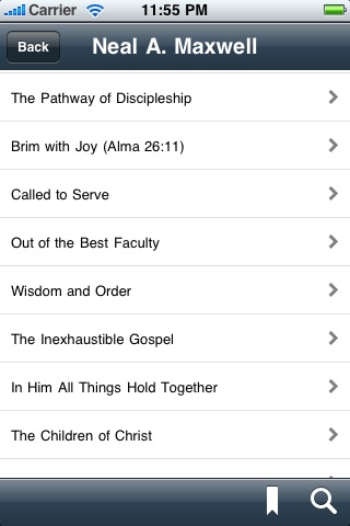 Neal A. Maxwell LDS Collection screenshot 2