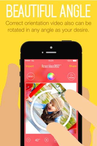 Rotate Video 360º - Video Rotator to Rotate Your Video Clip to Correct Orientation or in Any Angle and Scale & Resize Video for Instagram screenshot 2