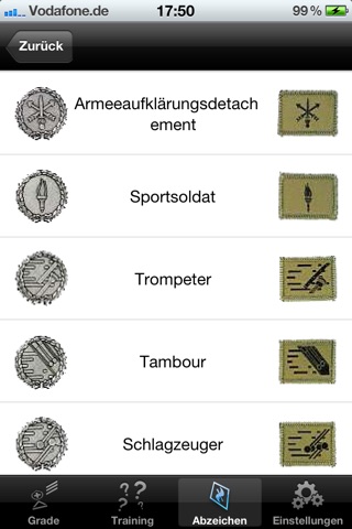 CH Militär Abzeichen screenshot 3