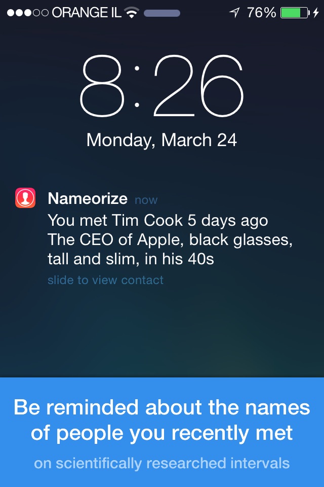 Nameorize - Remember Names! screenshot 3