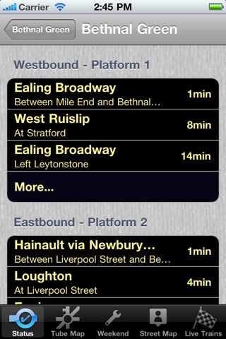 London Tube Checker - Tube Map and Live Travel Information screenshot 3