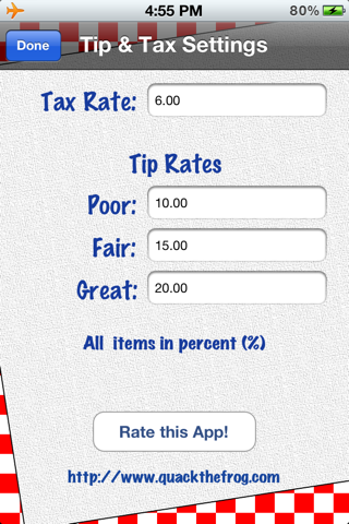 Tip & Tax screenshot 2