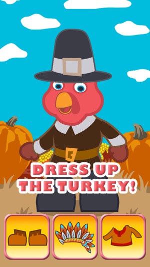 Thanksgiving Turkey Dressing Up Game For