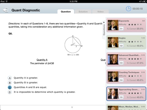 GMAT Prep - Barrons screenshot 3