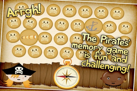 The Pirate’s Treasure - a memo game for kids screenshot 2