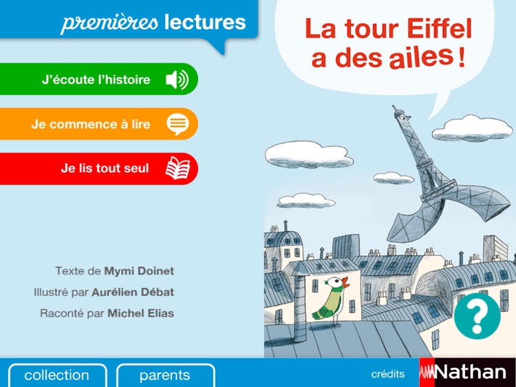 La tour Eiffel a des ailes ! - Premières Lectures Nathan