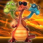 Talking Dragon 3 headed FREE