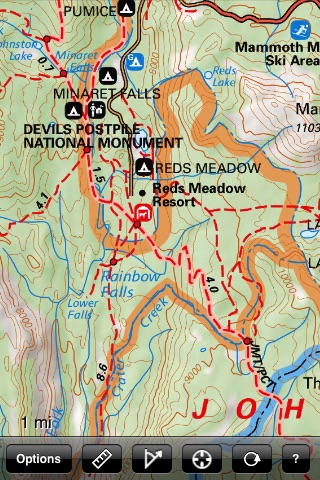 Yosemite National Park Recreation Map