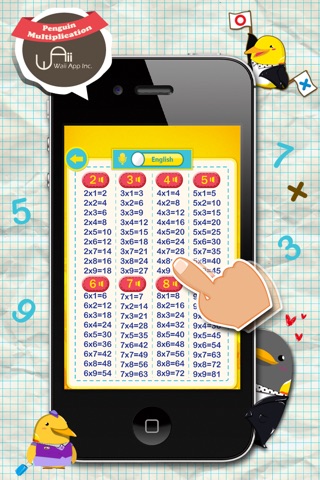 Penguin Multiplication For iPhone screenshot 2