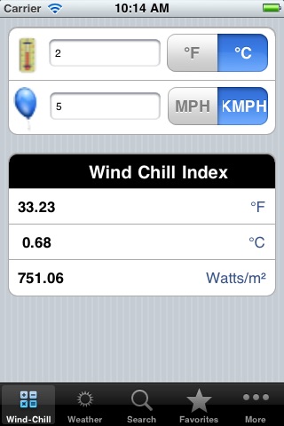 Wind-Chill Index