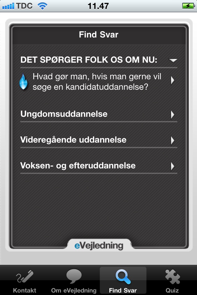 eVejledning screenshot 3