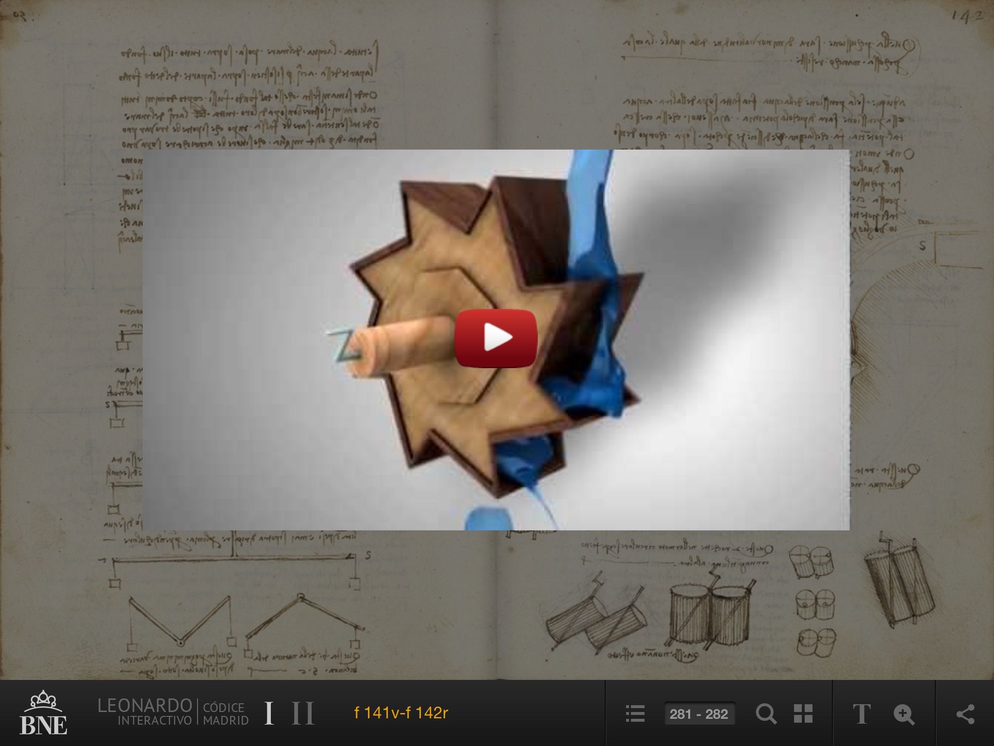 Leonardo Interactivo - Códices Madrid de la BNE screenshot 3