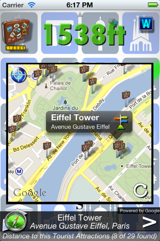 SIGHTSEEING Compass FREE screenshot 3