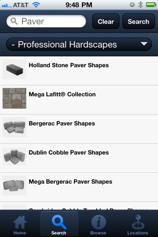Oldcastle Product Guide screenshot 2