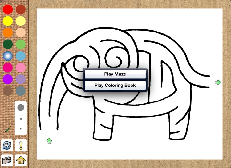 Maze Coloring Book Lite - Animals -