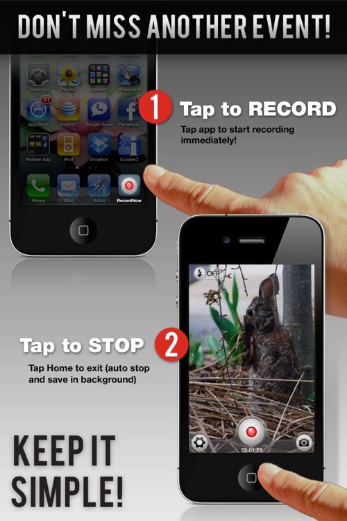 RecordNow - Quickest and Simplest Video Recorder