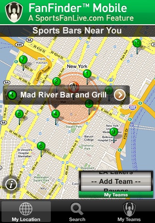 FanFinder - Sports Bar Locator
